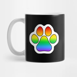 Rainbow Pride Paw Mug